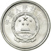 Münze, CHINA, PEOPLE'S REPUBLIC, Fen, 2010, VZ, Aluminium, KM:1