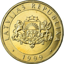 Coin, Latvia, 2 Lati, 1999, AU(55-58), Bi-Metallic, KM:38