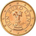 Áustria, Euro Cent, 2004, AU(55-58), Aço Cromado a Cobre, KM:3082