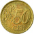 Holandia, 50 Euro Cent, 2001, Utrecht, EF(40-45), Mosiądz, KM:239