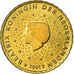 Nederland, 10 Euro Cent, 2001, ZF, Tin, KM:237