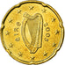 IRELAND REPUBLIC, 20 Euro Cent, 2005, AU(55-58), Brass, KM:36