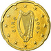 IRELAND REPUBLIC, 20 Euro Cent, 2007, AU(55-58), Brass, KM:48