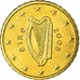 IRELAND REPUBLIC, 10 Euro Cent, 2008, AU(55-58), Brass, KM:47