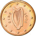 REPÚBLICA DE IRLANDA, Euro Cent, 2008, EBC, Cobre chapado en acero, KM:32