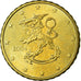 Finlândia, 10 Euro Cent, 2004, AU(55-58), Latão, KM:101