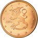 Finlandia, 5 Euro Cent, 2004, Vantaa, AU(55-58), Miedź platerowana stalą