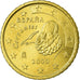 Spanien, 50 Euro Cent, 2000, SS, Messing, KM:1045