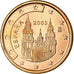 Spanien, Euro Cent, 2003, SS, Copper Plated Steel, KM:1040