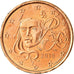 Frankreich, 5 Euro Cent, 2010, VZ, Copper Plated Steel, Gadoury:3., KM:1284