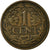 Coin, Netherlands, Wilhelmina I, Cent, 1927, VF(30-35), Bronze, KM:152