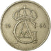 Munten, Zweden, Gustaf VI, 50 Öre, 1964, FR+, Copper-nickel, KM:837