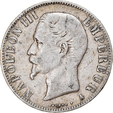 Moneta, Francja, Napoleon III, Napoléon III, 5 Francs, 1856, Paris, VF(20-25)