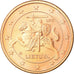 Lituania, 5 Euro Cent, 2015, SPL-, Ottone, KM:207