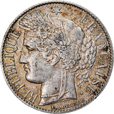 Moneta, Francja, Cérès, Franc, 1888, Paris, AU(50-53), Srebro, KM:822.1