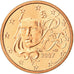 Frankreich, Euro Cent, 2007, STGL, Copper Plated Steel, Gadoury:1, KM:1282
