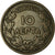 Moneta, Grecia, George I, 10 Lepta, 1869, Strassburg, BB, Rame, KM:43