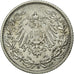 Coin, GERMANY - EMPIRE, 1/2 Mark, 1908, Karlsruhe, AU(55-58), Silver, KM:17