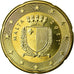 Malta, 20 Euro Cent, 2011, STGL, Messing, KM:129