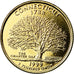 Moneda, Estados Unidos, Connecticut, Quarter, 1999, U.S. Mint, Denver, golden