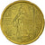 France, 20 Euro Cent, 2001, EF(40-45), Brass, KM:1286