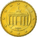 GERMANY - FEDERAL REPUBLIC, 10 Euro Cent, 2003, MS(65-70), Brass, KM:210