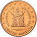 United Kingdom , Fantasy euro patterns, Euro Cent, 2003, MS(63), Copper Plated