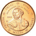 Malta, 2 Euro Cent, 2004, UNZ, Copper Plated Steel