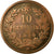 Moneta, Włochy, Vittorio Emanuele II, 10 Centesimi, 1866, Strasbourg, VG(8-10)