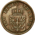 Münze, Deutsch Staaten, PRUSSIA, Wilhelm I, 2 Pfennig, 1870, Vienne, S+