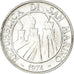 Munten, San Marino, 2 Lire, 1974, Rome, FDC, Aluminium, KM:31