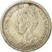 Coin, Netherlands, Wilhelmina I, 10 Cents, 1925, EF(40-45), Silver, KM:145