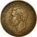 Moeda, Grã-Bretanha, George VI, Penny, 1937, VF(30-35), Bronze, KM:845