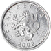 Moneta, Repubblica Ceca, 10 Haleru, 2002, BB, Alluminio, KM:6