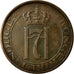 Moneda, Noruega, Haakon VII, 5 Öre, 1932, MBC, Bronce, KM:368