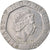 Münze, Großbritannien, Elizabeth II, 20 Pence, 2009, S+, Copper-nickel