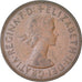 Moeda, Grã-Bretanha, Elizabeth II, Penny, 1965, VF(30-35), Bronze, KM:897