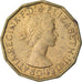 Coin, Great Britain, Elizabeth II, 3 Pence, 1967, VF(30-35), Nickel-brass