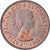 Coin, Great Britain, Elizabeth II, 1/2 Penny, 1967, VF(30-35), Bronze, KM:896