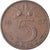 Moneta, Paesi Bassi, Juliana, 5 Cents, 1957, BB, Bronzo, KM:181