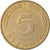 Münze, Bundesrepublik Deutschland, 5 Pfennig, 1975, Stuttgart, S+, Brass Clad