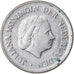 Munten, Nederland, Juliana, 25 Cents, 1968, ZF, Nickel, KM:183