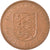 Moneda, Jersey, Elizabeth II, 2 New Pence, 1971, BC+, Bronce, KM:31