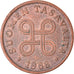 Moneta, Finlandia, Penni, 1968, EF(40-45), Miedź, KM:44
