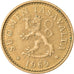 Moneda, Finlandia, 10 Pennia, 1965, MBC, Aluminio - bronce, KM:46