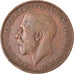 Munten, Groot Bretagne, George V, 1/2 Penny, 1924, FR+, Bronze, KM:809