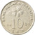 Coin, Malaysia, 10 Sen, 2001, EF(40-45), Copper-nickel, KM:51