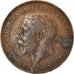 Moneta, Wielka Brytania, George V, Farthing, 1921, VF(30-35), Bronze, KM:808.2