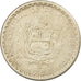 Moneta, Peru, 5 Intis, 1988, Lima, EF(40-45), Miedź-Nikiel, KM:300