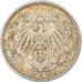 Moeda, ALEMANHA - IMPÉRIO, 1/2 Mark, 1912, Stuttgart, EF(40-45), Prata, KM:17